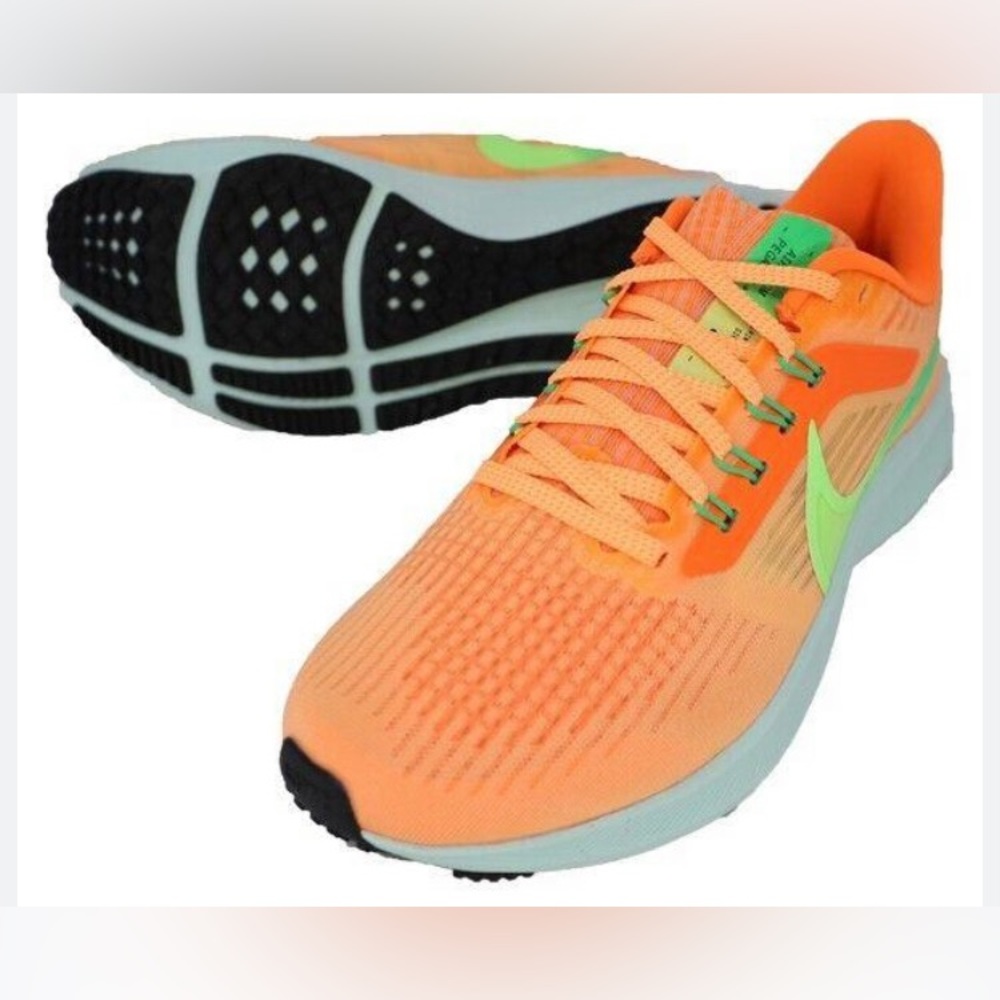 Nike Air Zoom Pegasus Peach Green Running Shoes